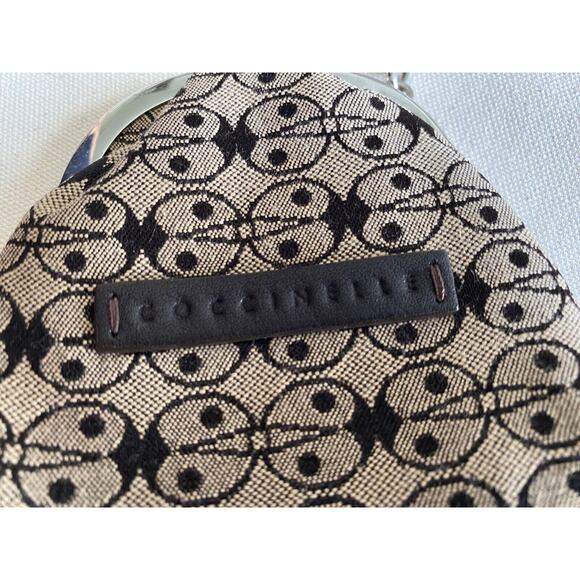 COCCINELLE Italy Luxury Elegant Coin Purse Holder with keychain - Picture 9 of 11